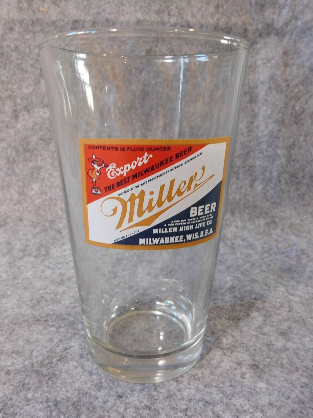 Millers Beer Glass